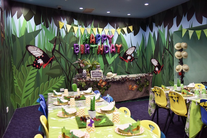 Custom birthday party setup